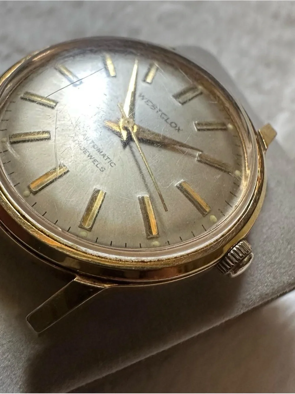 Vintage Westclox Gold-Tone Automatic 17 Jewel Men's Watch